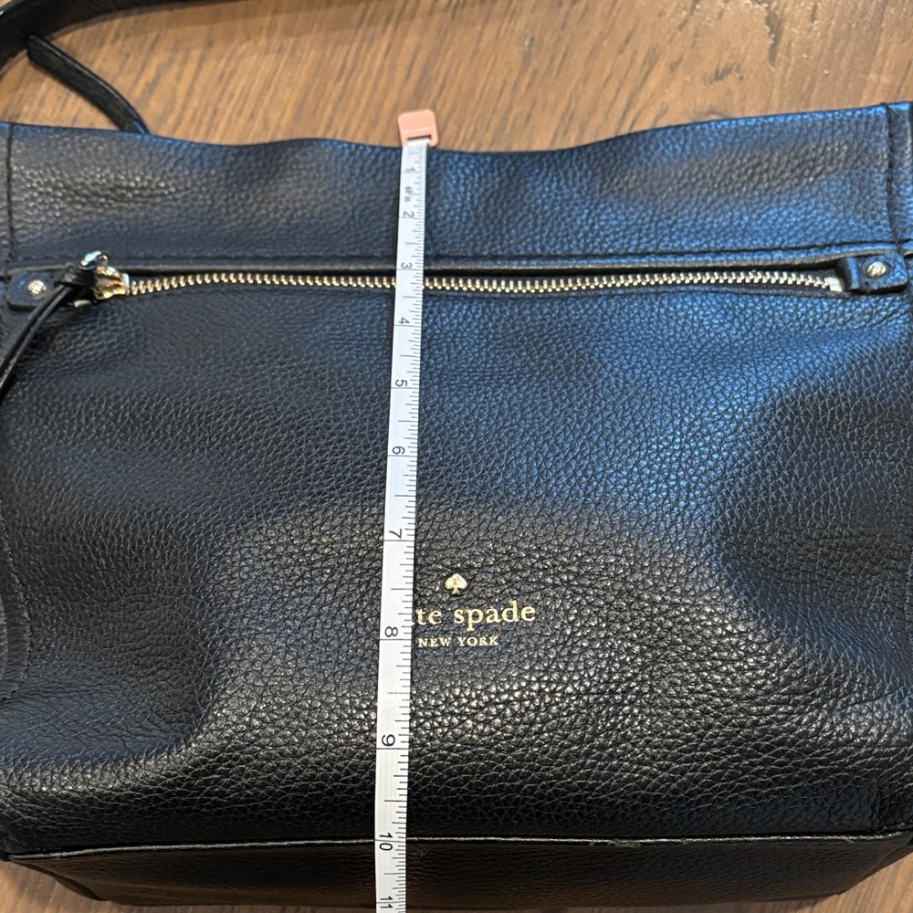 Kate Spade Black Pebbled Leather Shoulder Bag - Picture 8 of 9